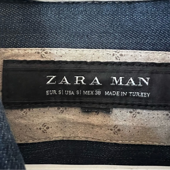 ZARA | Men’s Denim Shirt size small - Picture 3 of 4